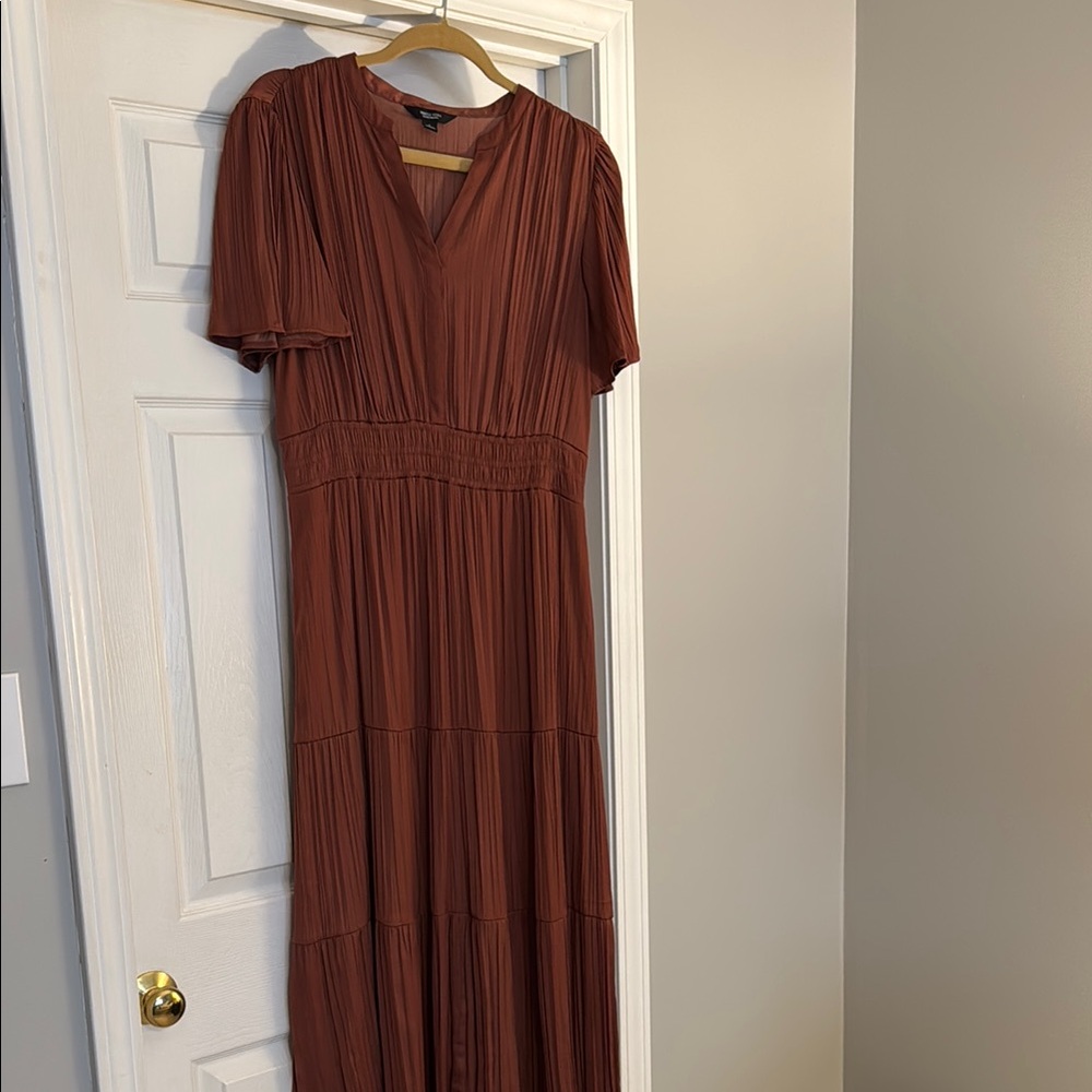 Rust / Bronze Maxi Dress